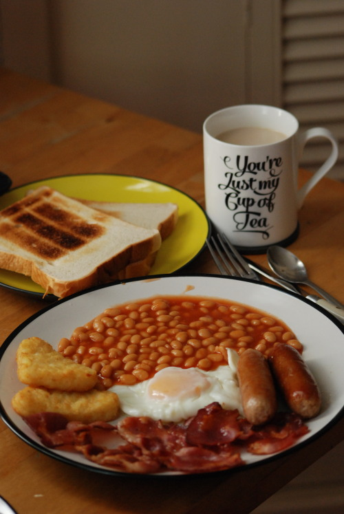 He's treating himself this morning.