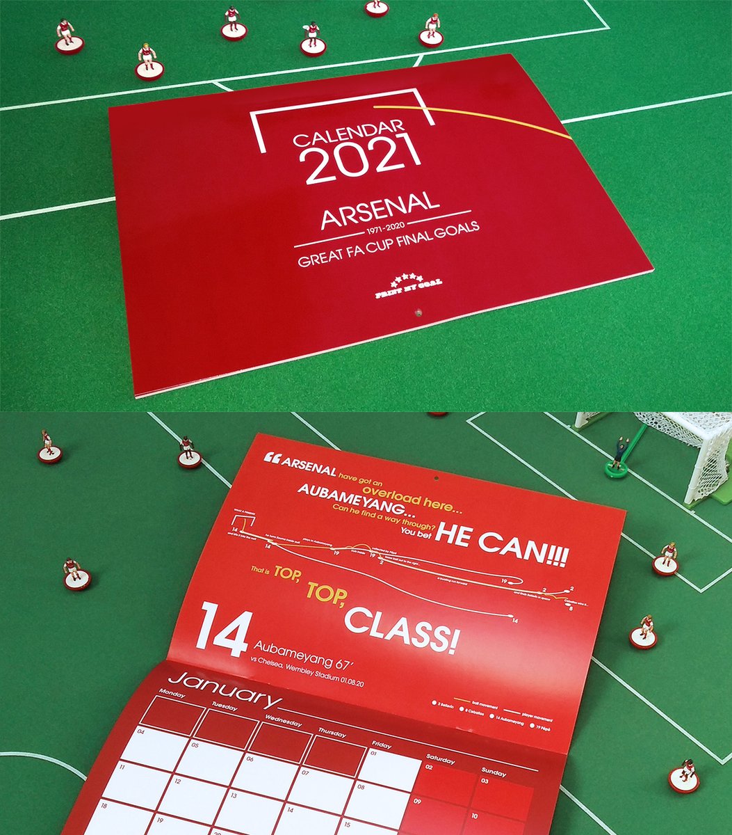 PrintMyGoal's tweet photo. @arseblog Hello, I'm Dan – a self-employed illustrator based in Bournemouth – this year I decided to create an Arsenal FA Cup Final Goals calendar for 2021! Bring on the new year! Available now at https://t.co/UQDXXFojCl Framed print sets also available! #ArseBiz #PrintMyGoal ⚽️🤙😍 https://t.co/TZXhoK0bj0