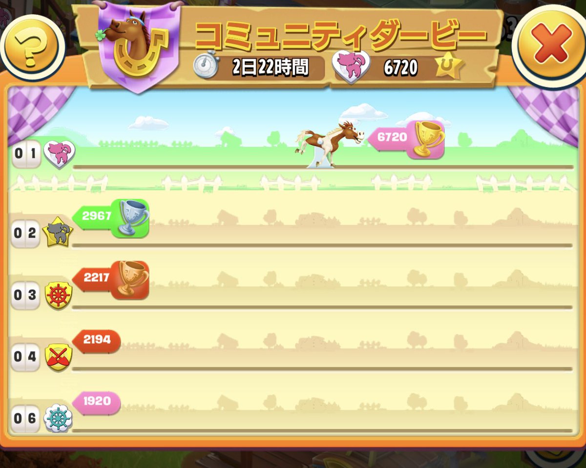 Ruu_HayDay's tweet photo. こんばんは
Lv44のサブサブに簡単な
仕事を選んで1番あがり😂
やっとダービー終わりました
現在追加なしで1位です
🐟イベに救われた✨
リーグ昇格したらキツいな… https://t.co/eBkhoF5nuw