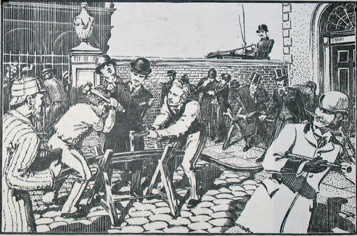 Back in 1889, the Board of Trade demanded PROOF that high voltage buried cables were “safe.” Ferranti had G A Henty hammer a chisel through a LIVE 10kV cable. The guys never felt a thing [2/12]