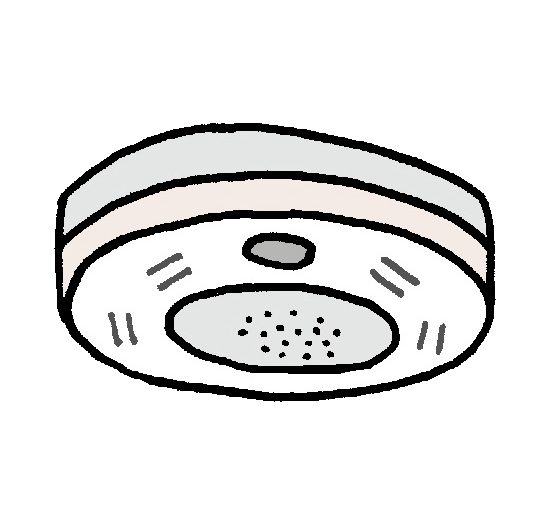防災無料イラスト على تويتر 住宅用火災報知器のイラスト T Co Lghoxtccsm 今週は9日から15日まで秋季全国 火災予防運動ということで 住宅用火災報知器の電池切れなどないか確認してみてはいかがでしょうか