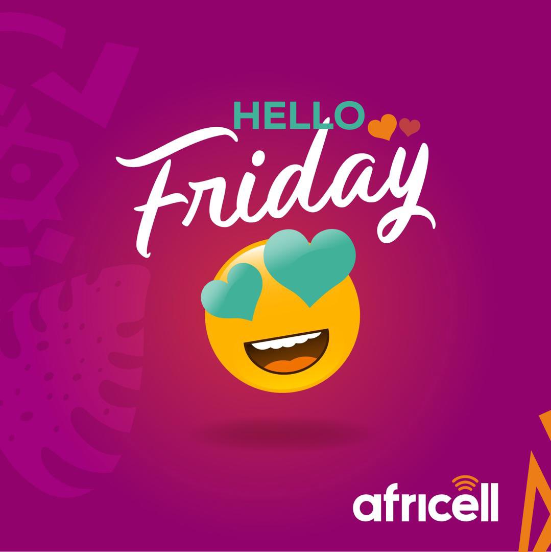 AfricellSalone's tweet photo. Hey, #SaloneTwitter🇸🇱
It’s been a long week, but the weekend is here.
Hello Friday❗️
Have a beautiful weekend everyone 🙏🏿
#AfriFriday
#AfricellSL
#Afrimoney https://t.co/m6YFwFT7Te