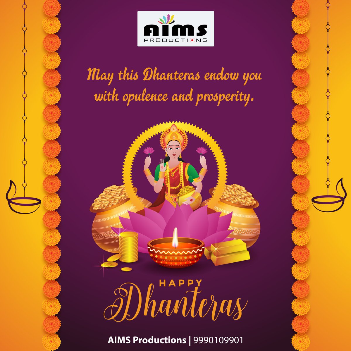 AIMSProductions's tweet photo. May this Dhanters light up new dreams, fresh hopes, undiscovered avenues, different perspectives, everything bright &amp; beautiful and fill your days with pleasant moments. 

Happy Dhanteras to you and your family.
 #dhanteras
#dhanteras2020
#creativeagency
#graphicdesigningagency https://t.co/yf6fl2f4Lq