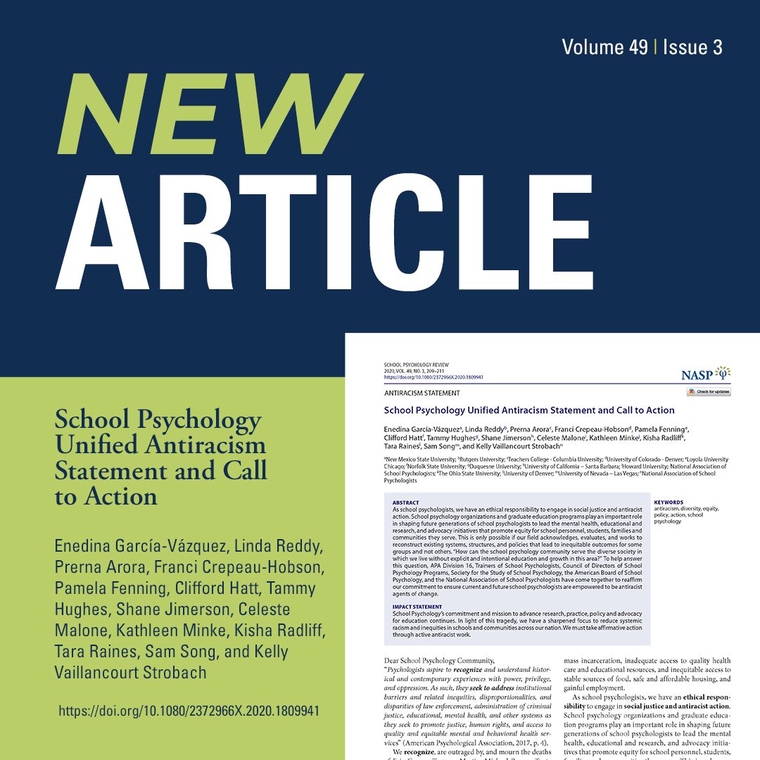 School Psychology Review tweet media
