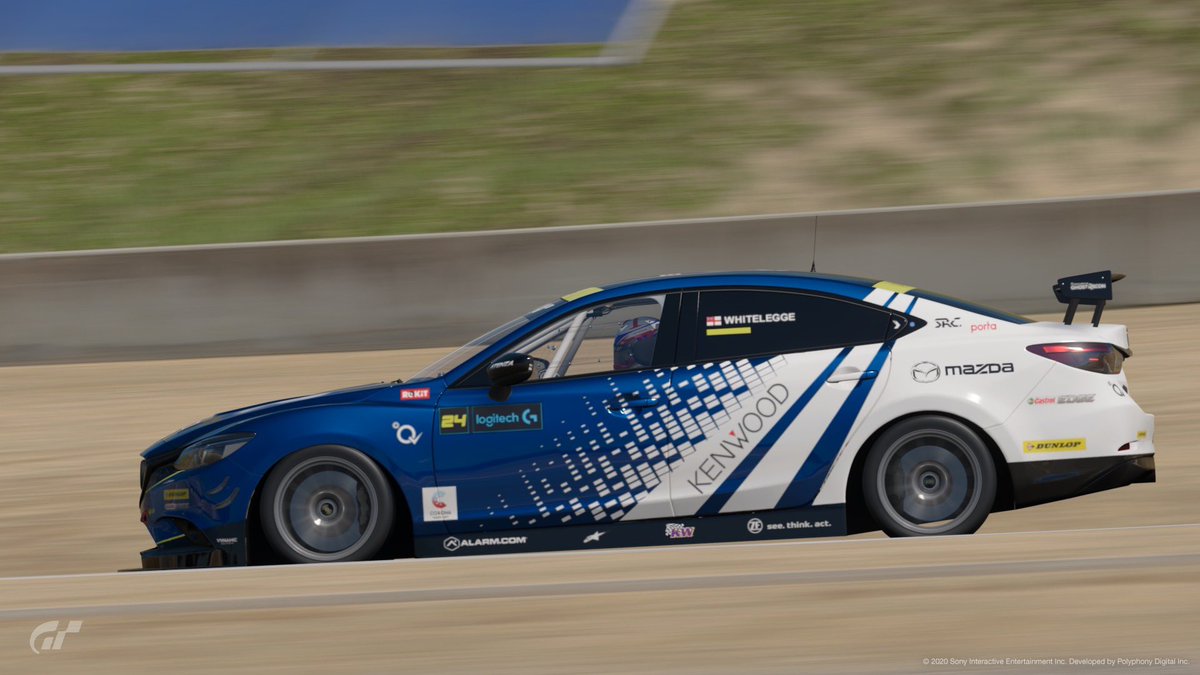 MWP_Racing's tweet photo. It’s a new look for Laguna Seca onwards for the 24 Mazda Atenza, a deal with Japanese Hi-Fi maker Kenwood. A bold statement with flare to match. @VE_Series https://t.co/UnUY4z6Yj3