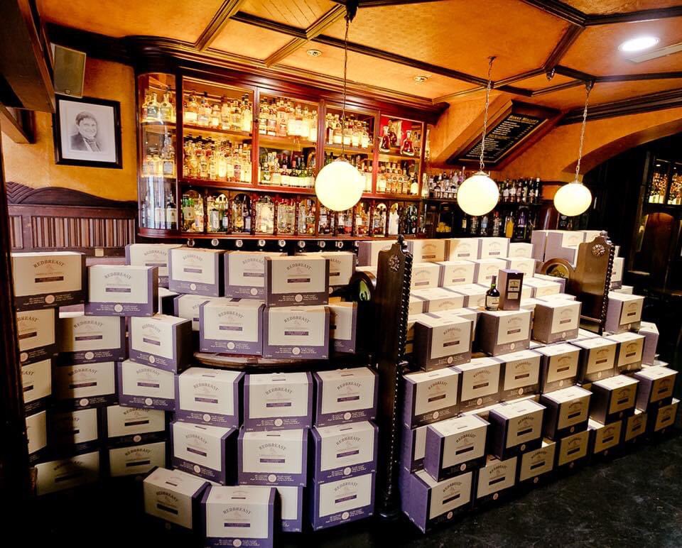 A day we’ll never forget in the bar.. 13th November 2018. 2 years ago already 🥃 The day all 570 bottles of our Redbreast 16 Year Old Single Cask arrived into the bar. So fitting it was on our namesakes birthday too. #SonnyMolloys #Redbreast #Whiskey
