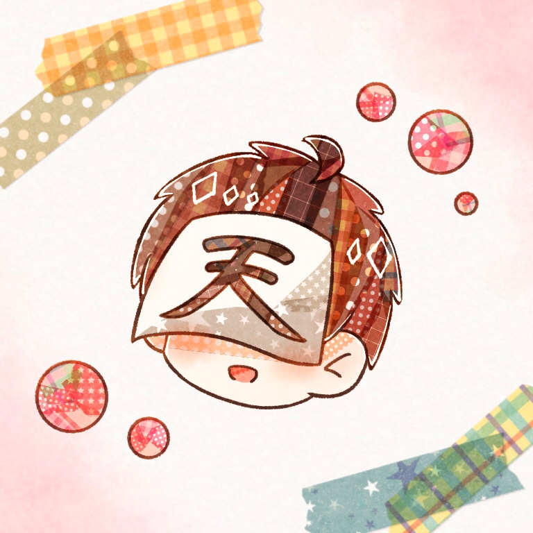 マステ絵風 みなりのイラスト マステ絵風 みなりのイラスト