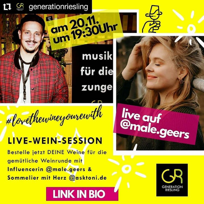gen_riesling's tweet photo. Nur noch heute könnt ihr die #generationriesling Weine von #Weingut Trautwein und von @bietighoefer für das Live- #Wein -Tasting mit @MaleGeers und Toni Askitis bestellen! https://t.co/wkgWaE1kN1 https://t.co/afDU6ae7Rv