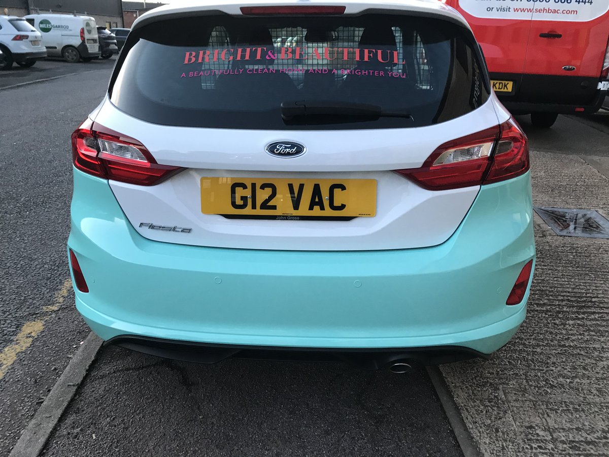 ChappleSigns's tweet photo. All thing Bright and Beautiful ...🎼Simply perfect - Wrapped bumpers added logos &amp; graphics gives a statement look #vinylgraphics #wraps #fiestavan #signwriter #livery https://t.co/Uos6rgZgjv