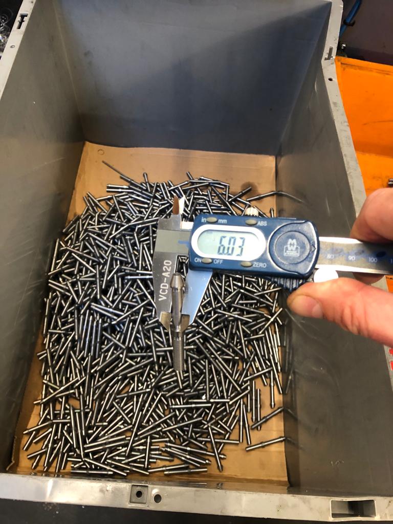 In process at the minute. Large quantity machining 15000 components. Cycle time at 18 seconds. #ukmanufacturing #madeinbritain #ukmfg #ukeng #gbfmg #engineeringuk <a href="/CitizenCNC/">Citizen Machinery UK</a>