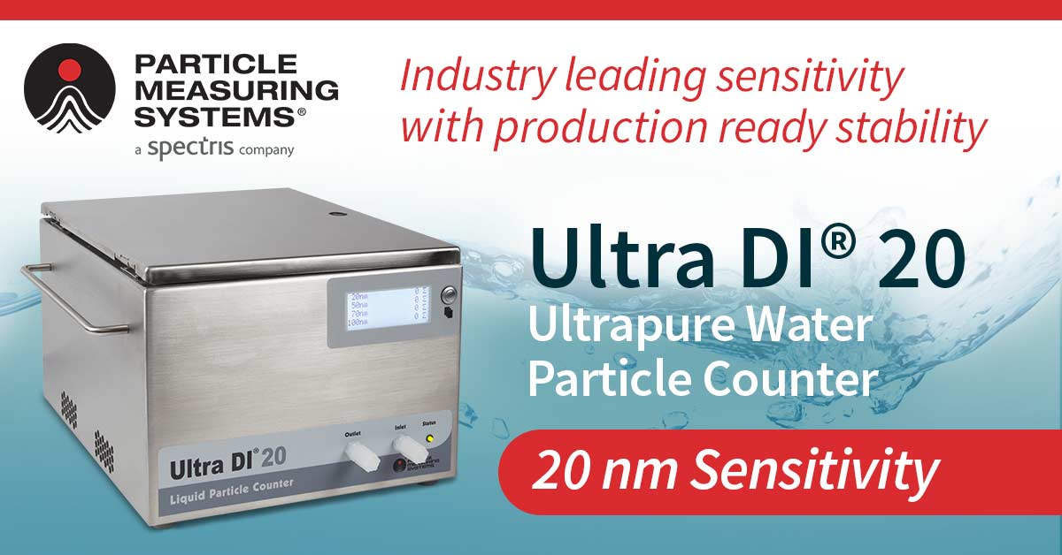 PMeasuringHQ's tweet photo. 20 nm particle counting is available in liquids, only from Particle Measuring Systems. The Ultra DI 20 is a proven 20 nm particle counter for UPW. Learn more...
https://t.co/NfmNlJEABs
#20nm #UPW #DIwater #semiconductorindustry #particles https://t.co/KeTSF4Um9M