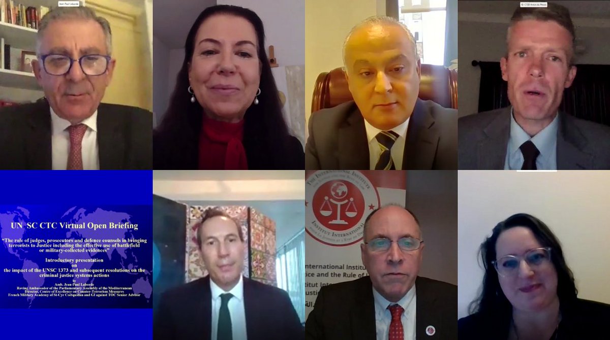 iijmalta's tweet photo. 1/3 @iijmalta was very pleased to participate alongside @iaprosecutors &amp; @IBAnews in today's @UN_CTED #CTC Virtual Open Briefing on the role of judges, prosecutors &amp; defence counsel, incl. effective use of battlefield/military-collected evidence to #BringTerroristsToJustice https://t.co/mnEzmpj38e