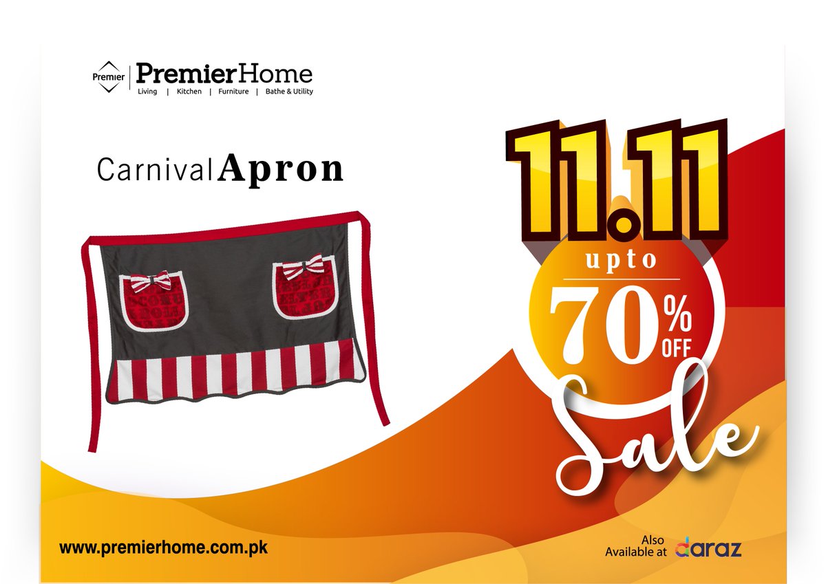 Carnival Apron

Why should fashion be kept out of the kitchen? Stay splash free during your cooking sessions with Carnival half Apron that is made with 100% cotton

premierhome.com.pk/product/carniv…

#apron #womenapron #kitchenapron #gyaragyara #kitchen #kitchenaccessories #kitchenutensils