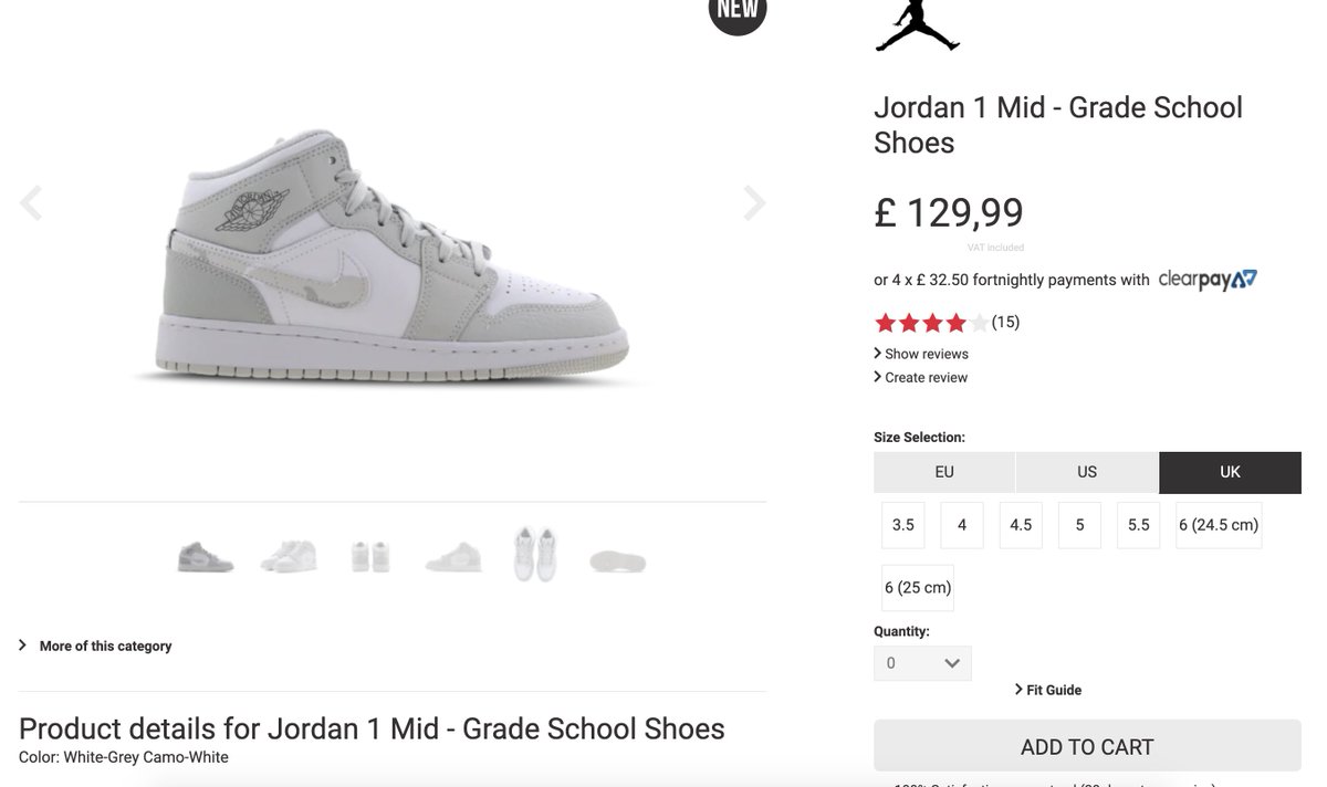 foot locker jordan 1 grey