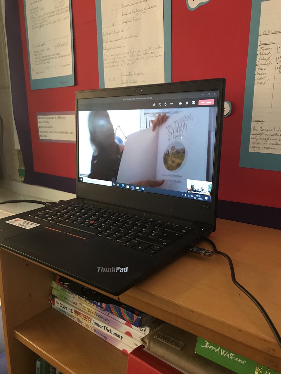StCuthbertsPrm's tweet photo. We are enjoying our link up to @CardiffLibrary for World Kindness Day. We listened to a special story #StTathan @KateRowlands10 @CSCJES @CSC_Literacy https://t.co/Aye6EXZYu8