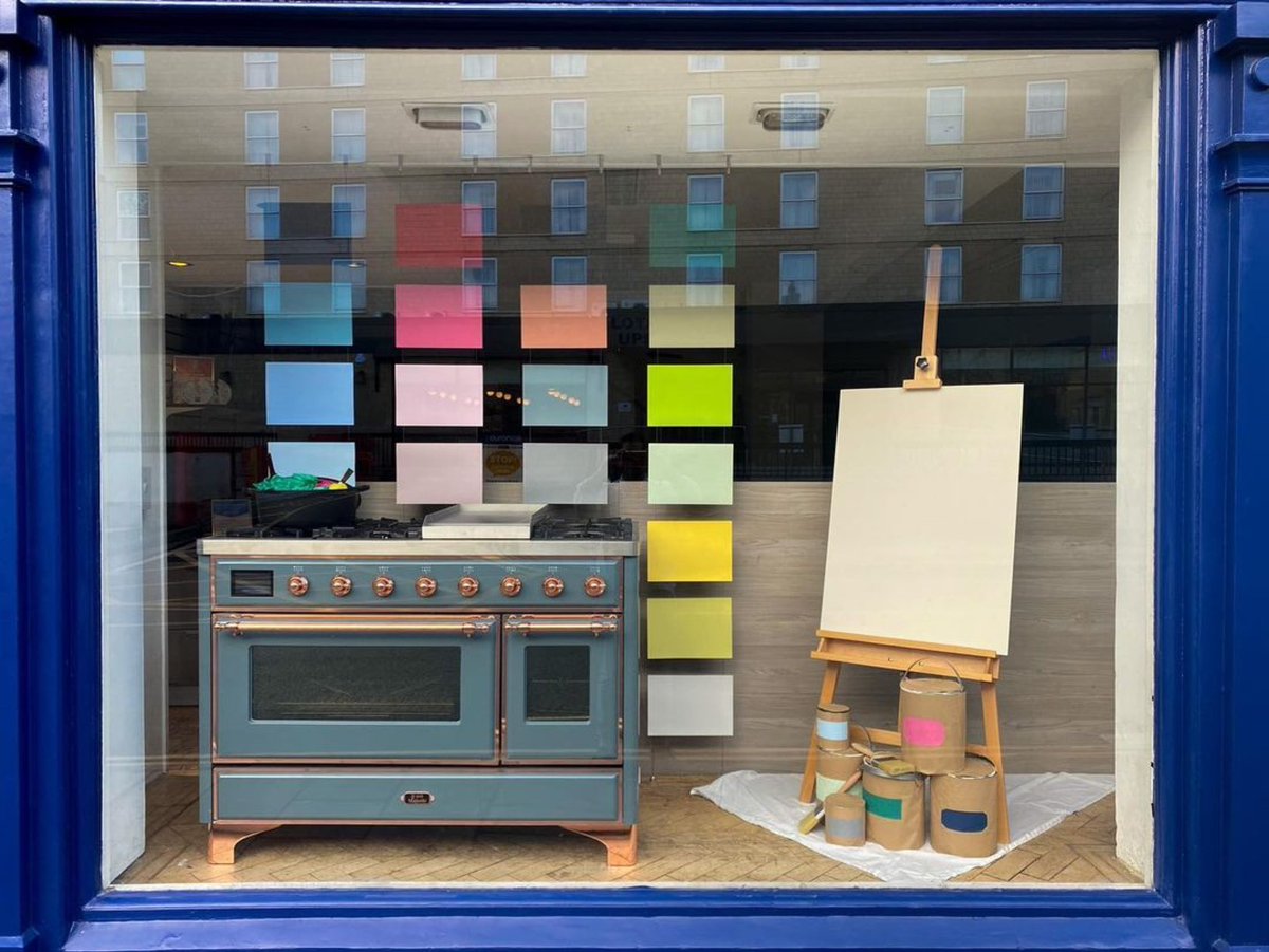 ILVEAppliances's tweet photo. With ILVE, your range cooker is a blank canvas, choose our RAL colour match service to create your dream cooker 🎨 

We have an endless selection of colour shades for you to perfectly match the interior design of your kitchen💭 This Majestic range cooker is in the RAL shade 7031! https://t.co/ir7E6iTeNl