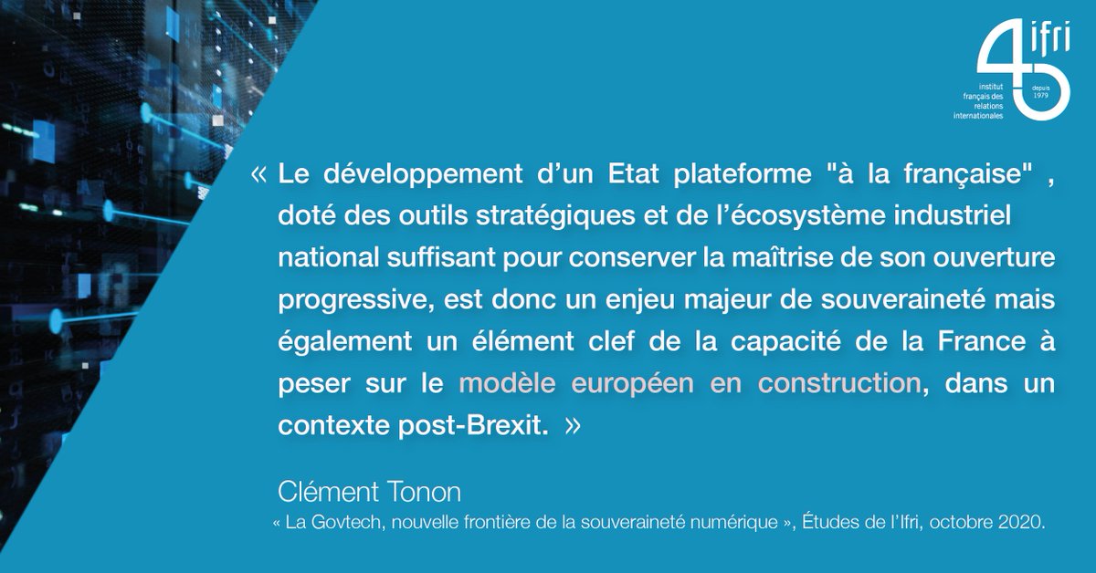 IFRI_'s tweet photo. 🇫🇷🇪🇺 Quelle sont les réponses française et européenne face à l’émergence des GovTech ?
Pour en savoir plus, lire la nouvelle étude Ifri « La Govtech, nouvelle frontière de la souveraineté numérique »
➡️ https://t.co/4m7wOr2o2P https://t.co/6ZPjOMyy4G