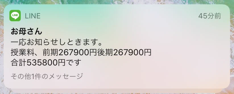 これは圧が半端ない…！母からのLINEに、身が引き締まる！！