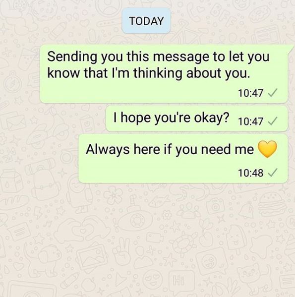 If you start thinking about how much someone means to you today, let them know. Send them this message 💛 #WorldKindnessDay