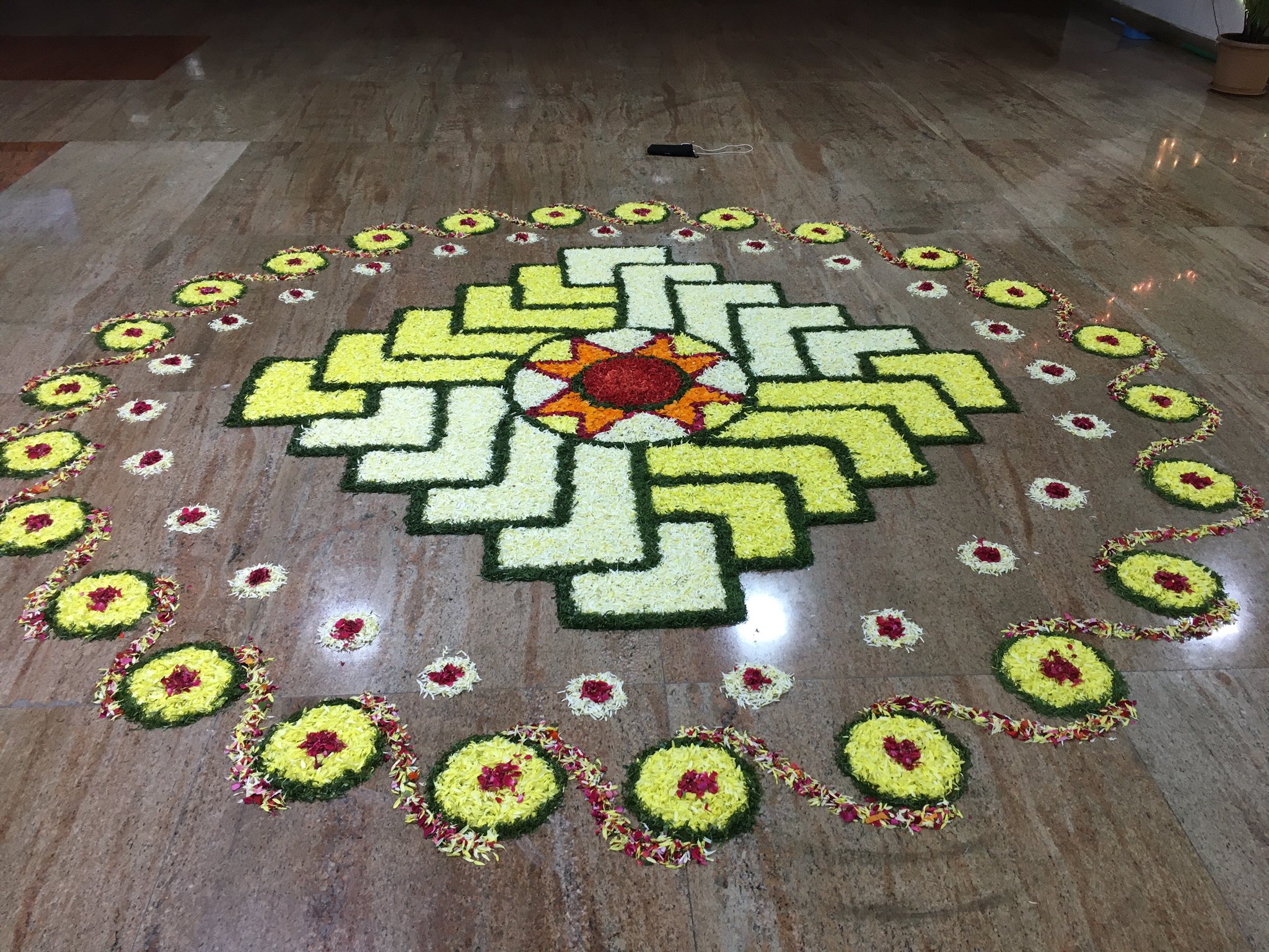 Diagonal Patterns for Diwali Rangoli