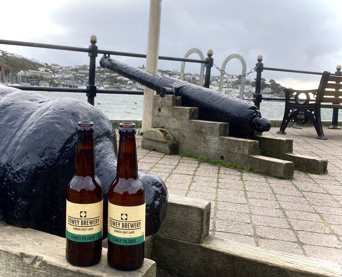 When in Fowey... Has to be the Pilsner 👍🍻🍻🍻#CraftBeer #realale #microbrewery #fowey #lostwithiel #cornwall