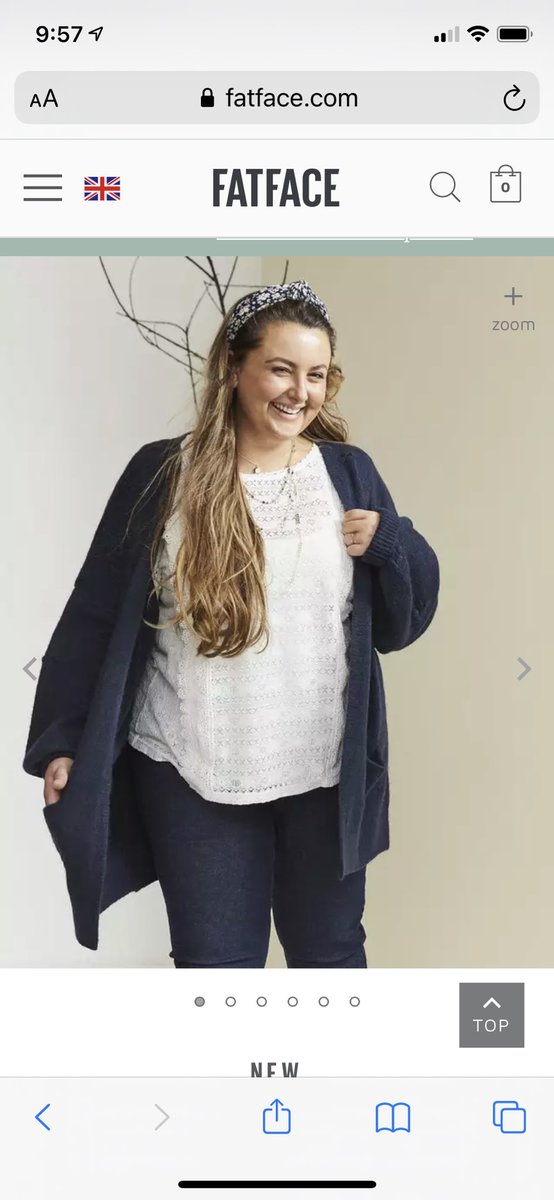 jorey1984's tweet photo. @FatFace Hi what is the blouse Abee is wearing here? Also how refreshing to see a plus size lady on the website 💕😊 https://t.co/p6Vv4tZTmw