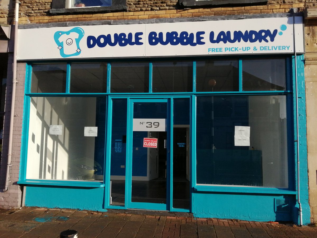inksplott's tweet photo. Exciting news #Splottlanders! The new launderette coming to #SplottRoad, Double Bubble, has its signage up and, hot off the press, the old surgery is likely becoming a coffee shop with a 9pm license after Christmas. Let's hope it stays open after 5pm π€π€π€ #ShopSplott https://t.co/dBgoSyoEcH