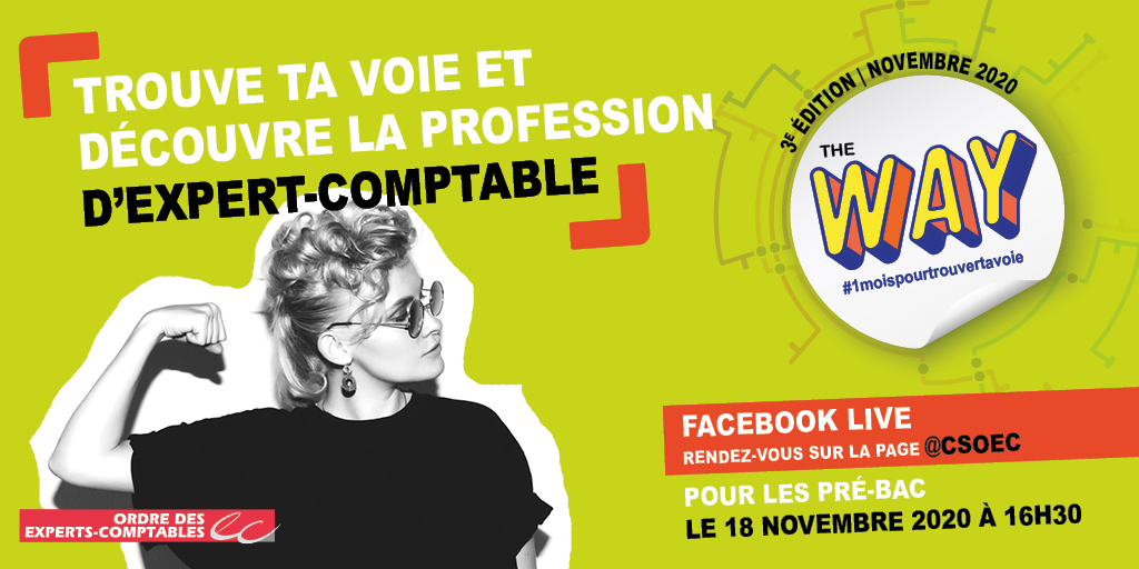 CSOEC's tweet photo. #FacebookLive | Tu veux découvrir un nouveau #métier ⁉
Découvre le métier d'#ExpertComptable !
💁le 16/11 si tu as entre 18 et 24 ans
↘ https://t.co/RWd0YuPozY 
💁‍♀️‍le 18/11 si tu as entre 14 et 18 ans
↘ https://t.co/GKRpsmzLtn

#1moispourtrouvertavoie  #orientation https://t.co/DcUgtZwe6z