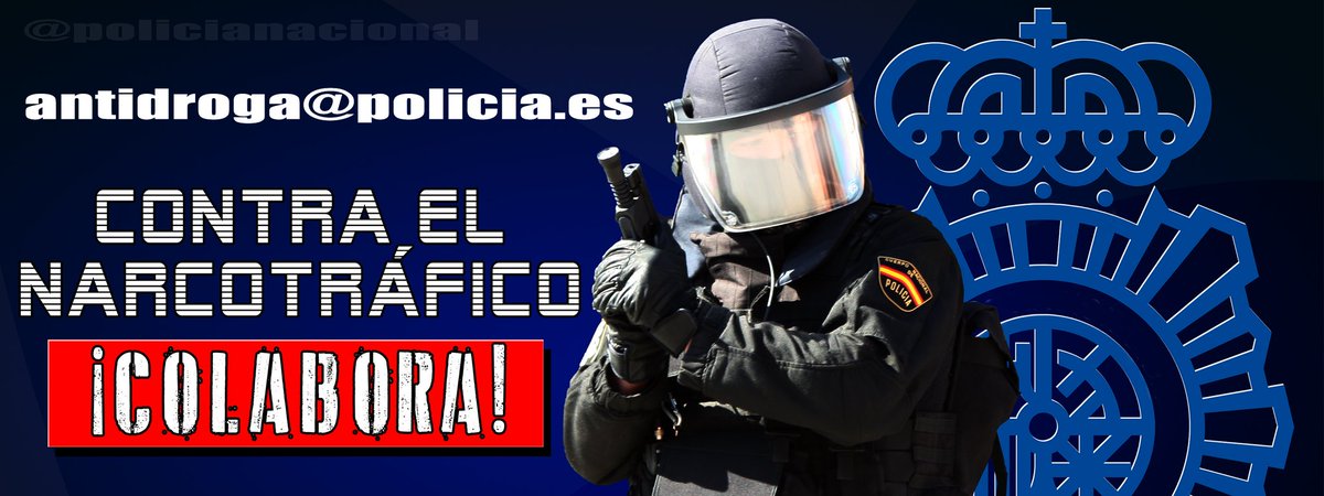 policia's tweet photo. Nadie mejor que tú sabe lo que pasa en tu barrio...

Puedes aportar tu granito de arena para acabar con el #narcotráfico  

Si conoces algún punto de venta de #droga escribe, de manera #CONFIDENCIAL,  a: 

              antidroga@policia.es https://t.co/tbnZ6IYp5I