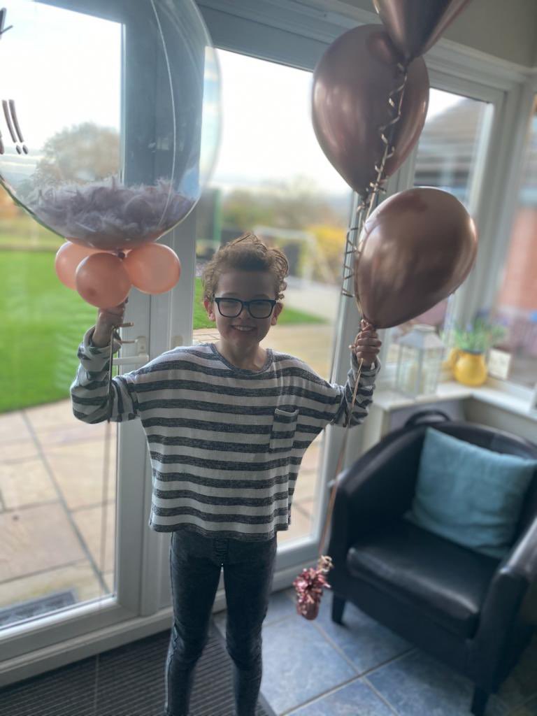 MissionLucy's tweet photo. 794 days of treatment finished! What’s next for @MissionLucy ? who knows! Scans are next week. Last night we celebrated and reminded her that she’s amazing!! https://t.co/5fKGffvcCU
