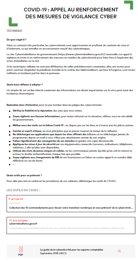 SanaaMoussaid's tweet photo. 🚨Le site @cybervictimes appelle à vigilance et incite à renforcer les mesures de cybersécurité pour faire face à l’explosion des actes malveillants. 
👉Pour aller plus loin et renforcer les procédures de vos cabinets, téléchargez les outils du @CSOEC https://t.co/Yej4kpqv7P https://t.co/TybuuL0GcN