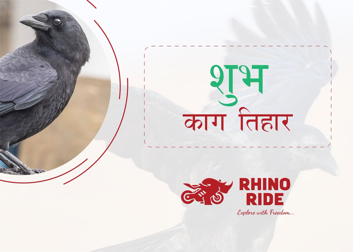 RideRhino's tweet photo. यमपञ्चक को पहिलो दिन, काग तिहारको हार्दिक शुभकामना । 

#KaagTihar #RhinoRide https://t.co/twZJwrqZuT