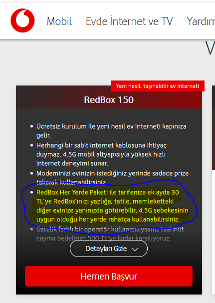 labonito's tweet photo. @VodafoneDestek Merhaba, Redbox hizmetiniz için "Redbox her yerde sizinle" adı altında, ayda 30 TL ek ücret ödeyerek farklı lokasyonlarda da kullanılabileceği belirtilmiş. https://t.co/ZZJKfqRcw3
