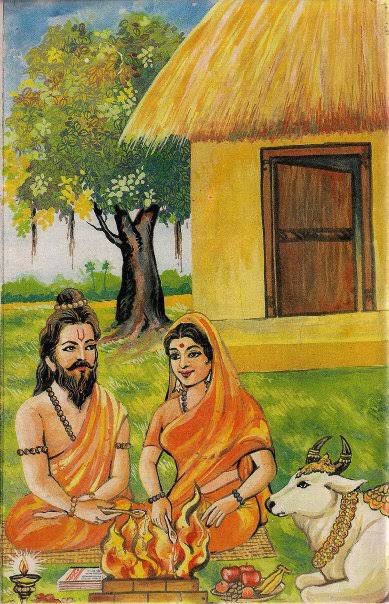 In this mantra, the mutual devotion and chastity has been explained metaphorically as a fast flying bird (husband’s mind) which fixes it claws firmly on ground (wife) while landing, so that bird (husband) & ground (Wife) mutually stay devoted to each other for all time to come.