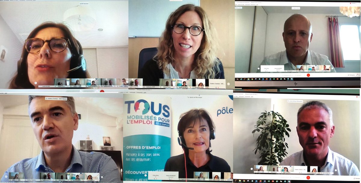 Ce matin j’ai eu le plaisir de partager en visioconf avec 350 managers en visioconf de grandes entreprises du Sud #managerautrement #interEntreprisesduSud #engagement 
<a href="/EDF_RegionSud/">EDF en Provence Alpes Côte d’Azur</a> @poleemploi_paca <a href="/OrangePACA/">Orange PACA</a> <a href="/AirbusHeli/">Airbus Helicopters</a> <a href="/SNCFReseau/">SNCF Réseau</a>