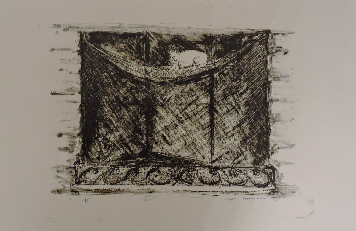 Si hiboux et chouettes ne courent pas les collections de <a href="/MuseeFDC/">Musée Fondation de Coubertin</a> , le chat, animal nocturne par excellence, représente un parfait compagnon pour le hibou de la Nuit des musées. 
🎨 R. COLLAMARINI (1904-1983), Chat blanc dans un hamac
#NuitDesMuseesChezNous 
<a href="/NuitdesMusees/">NuitdesMusées</a>