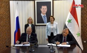 YourmediaAgency's tweet photo. #syrien #syria #damascus #SyriaRebuild #russia #putin #assad Russland und Syrien haben am Rande der Syrien-Flüchtlingskonferenz ein Abkommen unterzeichnet, welches die Wiederaufrichtung der 2015 von Daesh (IS) zerstörten Palmyra-Tempel vorsieht. https://t.co/e1rXgq9xhO