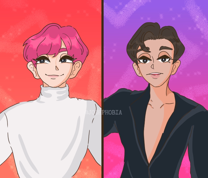 wonkiphobia's tweet photo. Commission for a cause by JOOHPHOBIA!

Tysm for commissioning me @BLovesWonho 

Mirror Shownu and Wonho https://t.co/qmevQvpv5J