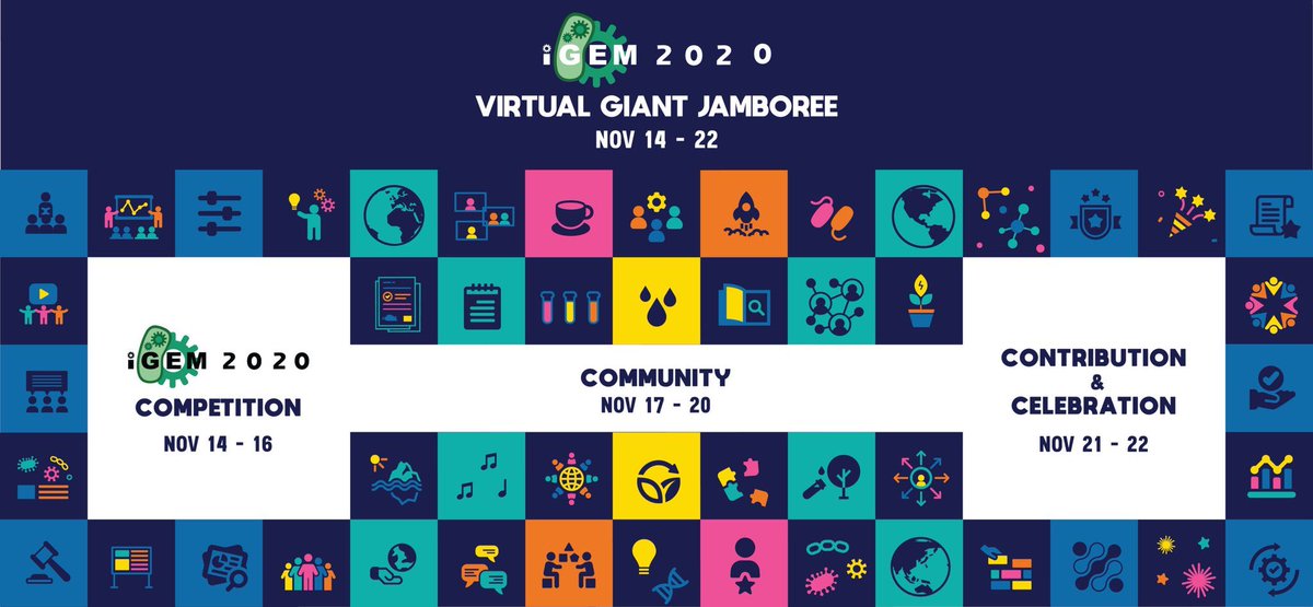 Tholand_'s tweet photo. Today debuts the @iGEM Jamboree (this time it is online and free to join)

👉https://t.co/Qn2kLqyW3H

With @JustOneGiantLab we’ve been working with iGEM to help bring iGEM teams together to achieve impact on the #SDGs using #biotech

We are proud to support the iGEM community! 💚 https://t.co/SH7PtOCiRp