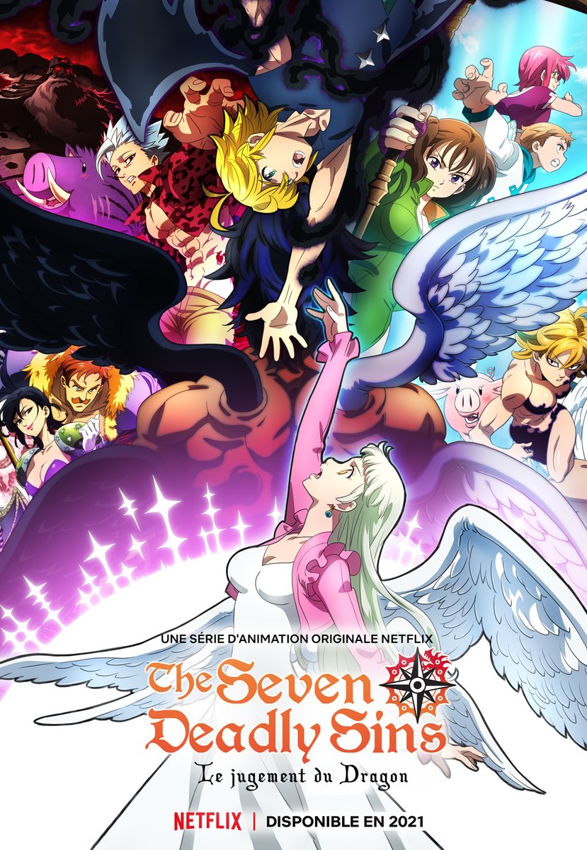 NetflixFR's tweet photo. Et si on démarrait la journée avec une bonne nouvelle : la saison 5 de The Seven Deadly Sins sera disponible en 2021 ! 

Et on a même l’affiche : https://t.co/6WhFLM966V