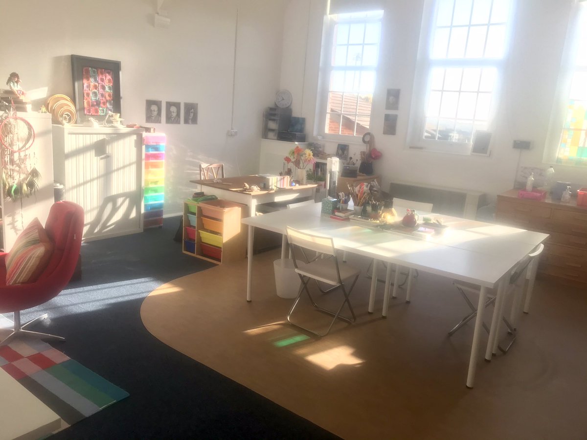 The light in the studio is just lovely this morning