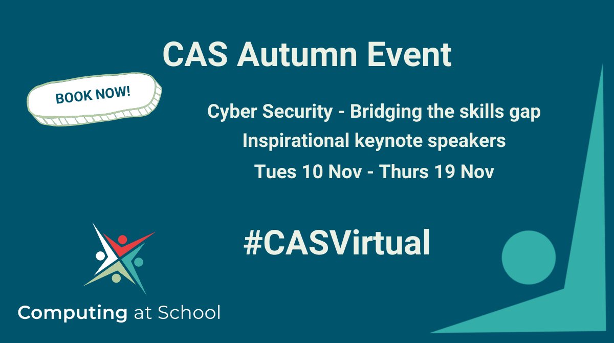 CompAtSch's tweet photo. Have you missed any of our #CASAutumnEvent webinars? Catch up now. So far we've heard from amazing keynotes @Stemettes and @urban_teacher and our Primary #Cyber Focus panel. https://t.co/4SkpyHmIUv
#CASVirtual https://t.co/xJq31JaGRd