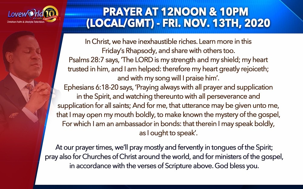 loveworldxp's tweet photo. When we Pray, victory is always assured!

Join us as we make power available!

https://t.co/nCW36DF0T2 
#loveworldplus 
#loveworldnetworks 
#pastorchrislive https://t.co/sm8QPe6ERM