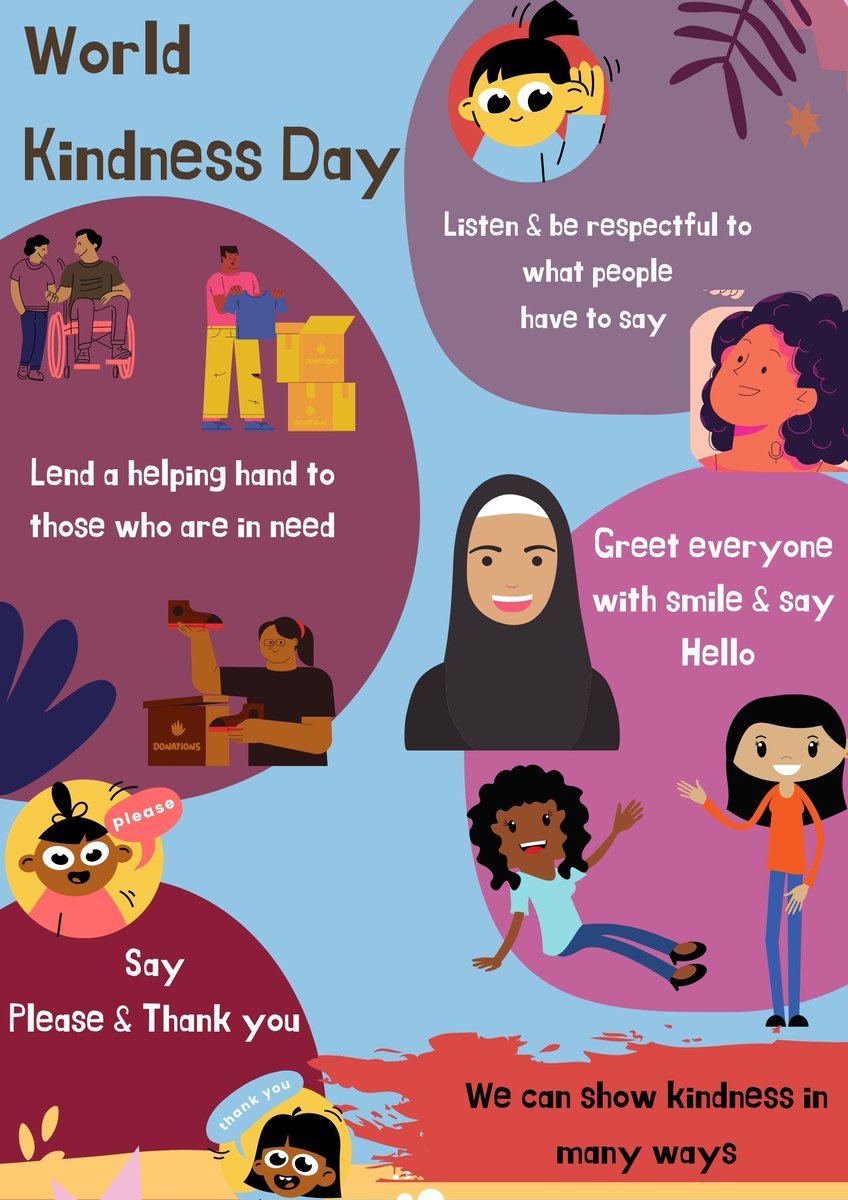 Women_CF's tweet photo. It's #WorldKindnessDay, Spread kindness no matter how big or small the gesture, here are some ways we can spread kindness https://t.co/r944YQOn26