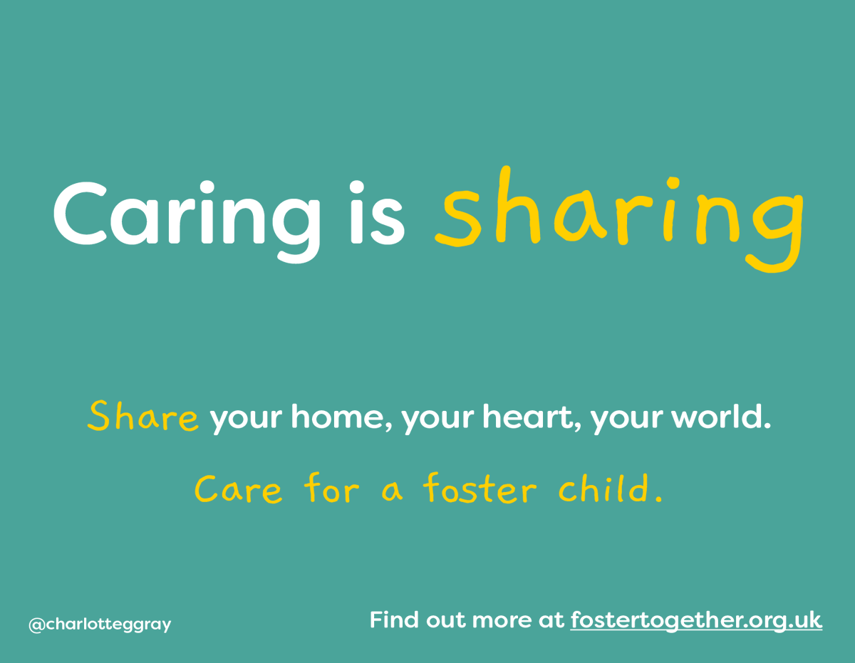 charlotteggray's tweet photo. Caring is sharing ❤️ #FosterTogether @TogetherTrust @OneMinuteBriefs https://t.co/22IMAF08he