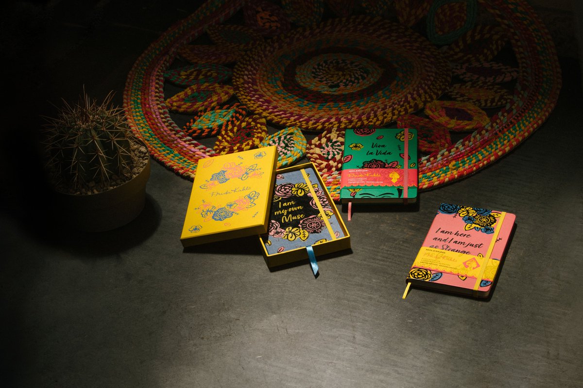 cultpens's tweet photo. NEW Limited edition Frida Kahlo Moleskine notebooks featuring Kahlo's quotes. A real pleasure to have lying on your desk! https://t.co/5XabyISLti And we've got 3 to giveaway! Simply like and retweet. Winner picked Fri 20th Nov #moleskine #FridaKahlo #journaling https://t.co/HzLmYECoxl