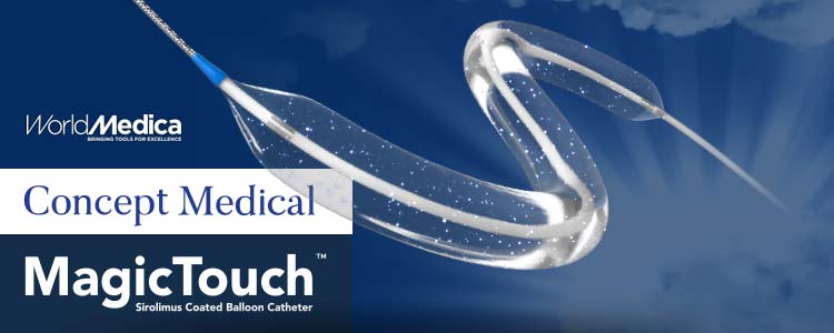 WorldMedica's tweet photo. Conoce #MagicTouch @conceptmedicals el primer balón con sirolimus del mercado. Estamos en #CSCWeek 2020. Pásate por nuestro stand y te informamos: https://t.co/pHdGJ62GWw https://t.co/r3L52e6zxX