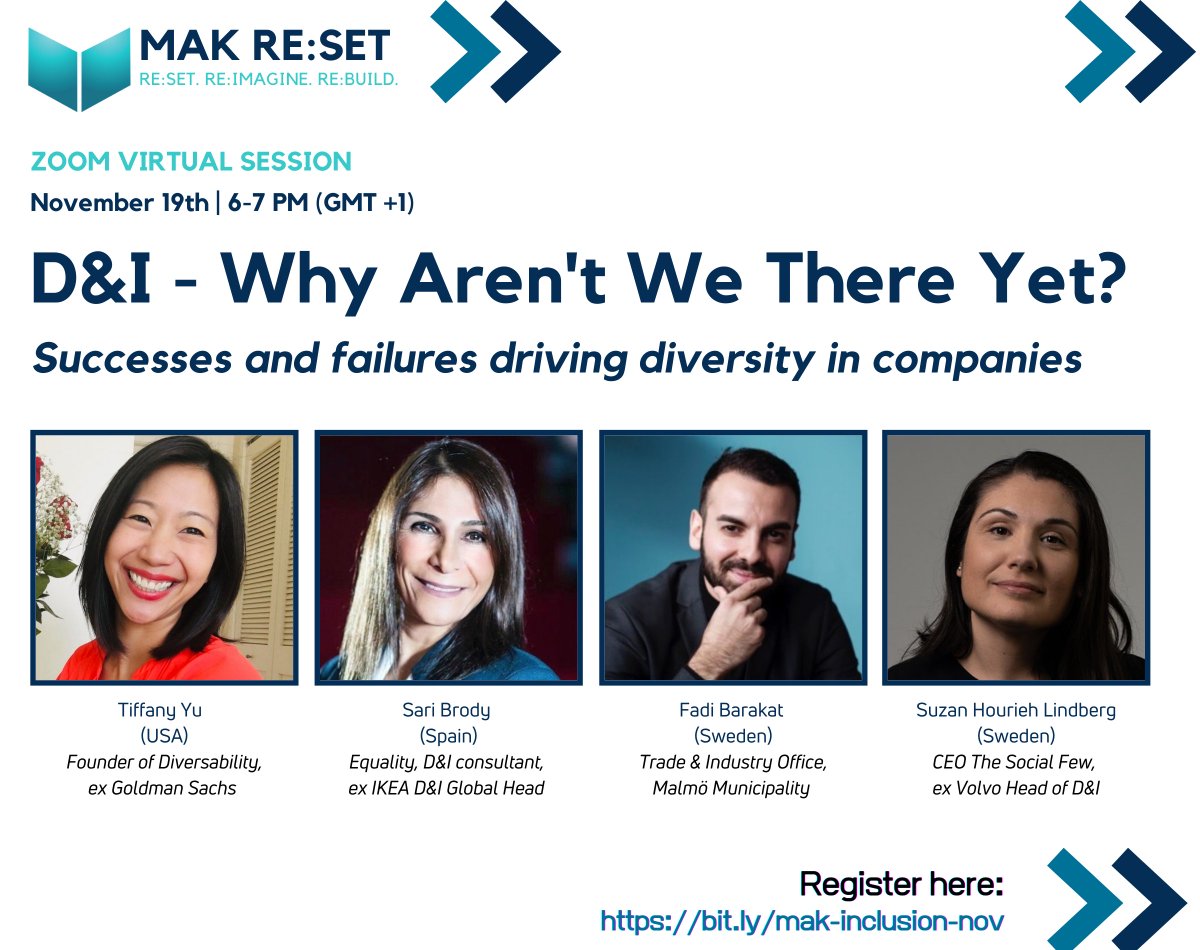 We are hosting an event next week on Global Perspectives on Diversity and Inclusion during OXLO-week. To participate, register on: bit.ly/mak-inclusion-…
<a href="/mangfold/">EMI - Oslo kommune</a> 

#Diversity #Equality #Inclusion