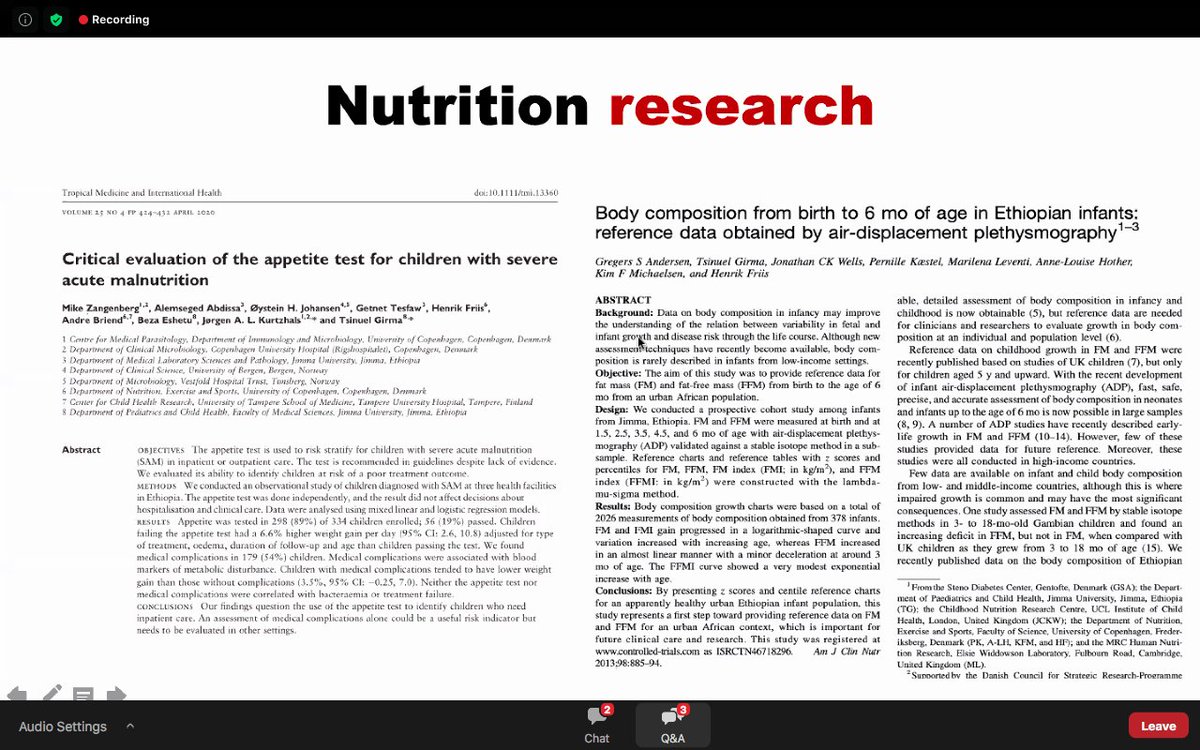 IntChildHealth's tweet photo. Great research being done into childhood nutrition and malnutrition @JimmaUniv @LSHTM #GlobalHealthNut #ICHGNutrition #ICHG2020 https://t.co/TeTgw7JXtT
