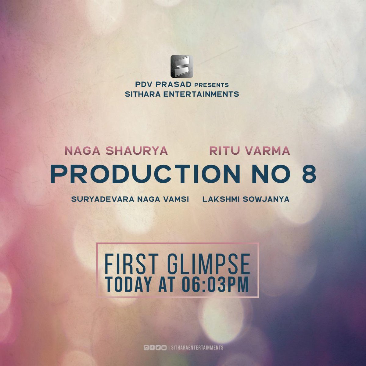 Eexpress14's tweet photo. 06:03pm, Today! 

Less than two hours to go for Title &amp; First glimpse of 
@sitharaents Production No.8!

Subscribe &amp; Stay tuned https://t.co/S3HU7hmkaN 

@IamNagashaurya @riturv @Composer_Vishal
@LakshmiSowG @vamsi84 https://t.co/UmETWI78xB